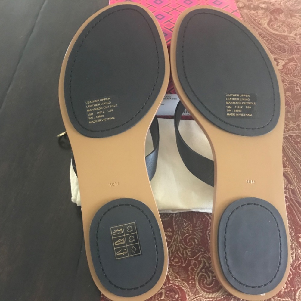 Tory Burch Manon Black Thing Sandals - Picture 4 of 7